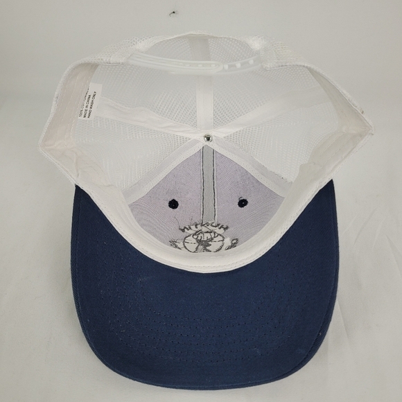 NWOT Huntin Obsession Blue and White Snapback Trucker Hat Cap OSFA - Picture 7 of 7